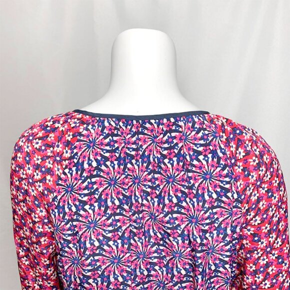 NWT JUICY COUTURE Mixed pattern silk peasant dress - Picture 5 of 9